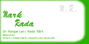 mark rada business card